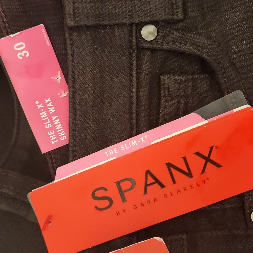 SPANX chocolate jeans size 30